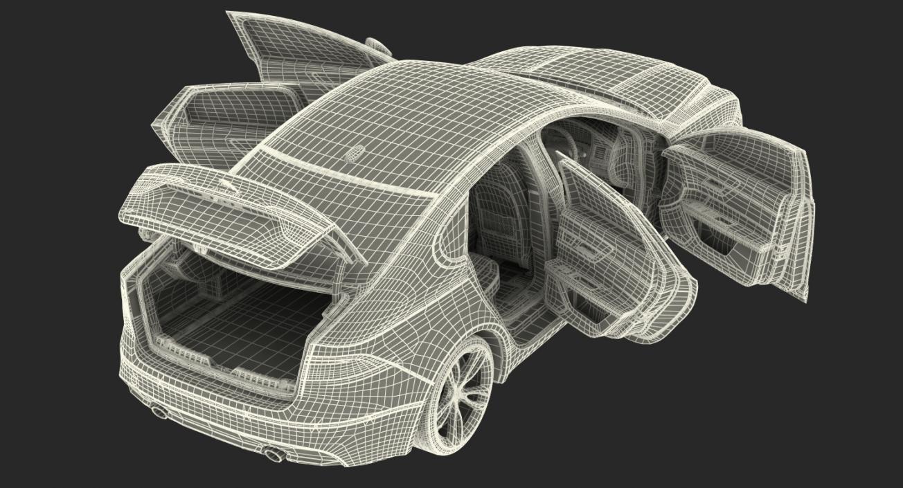 Jaguar XF 3D model