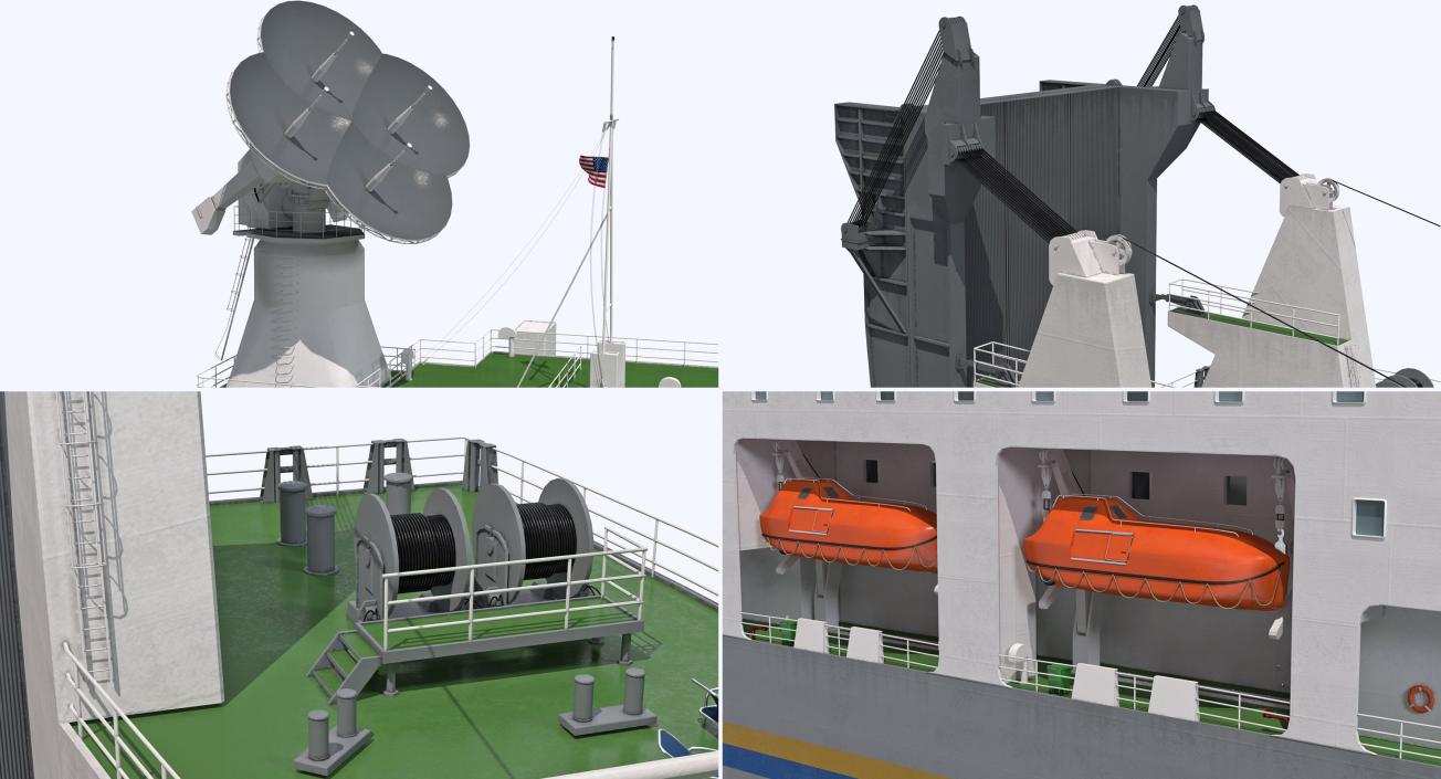 Rocket Launch Command Ship Sea Launch Commander 3D