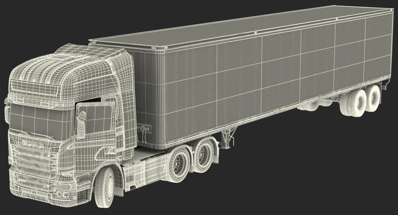 3D Scania Streamline Trailer Truck