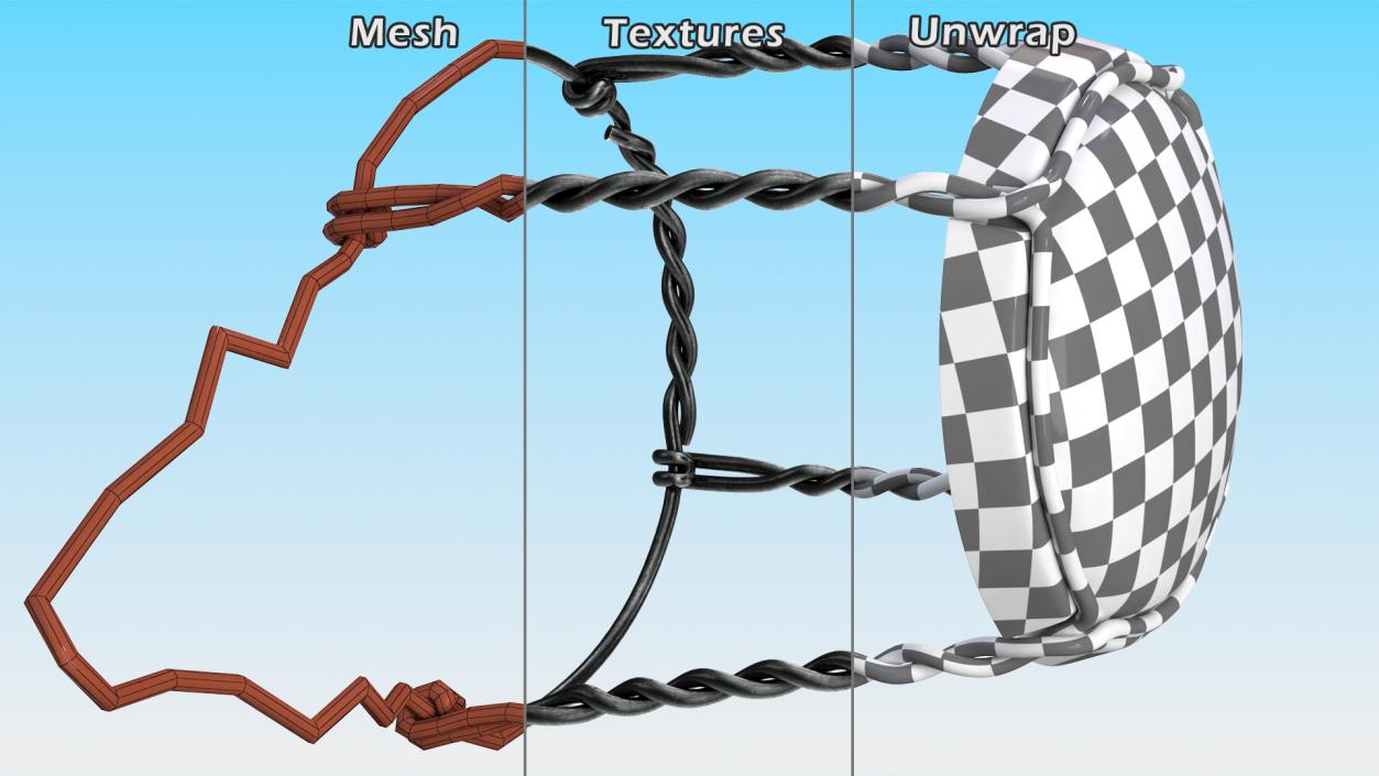 3D Bridle Wire Muzzle Dark model
