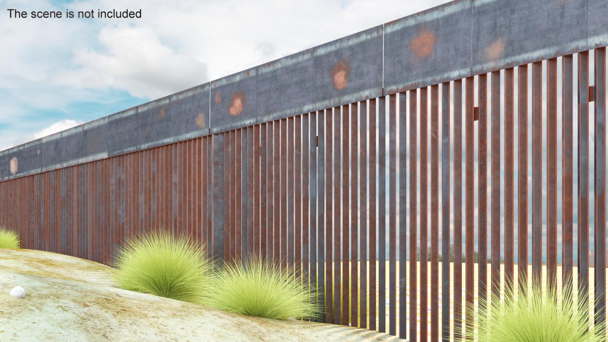 Great Mexico United States Trump Wall 3D