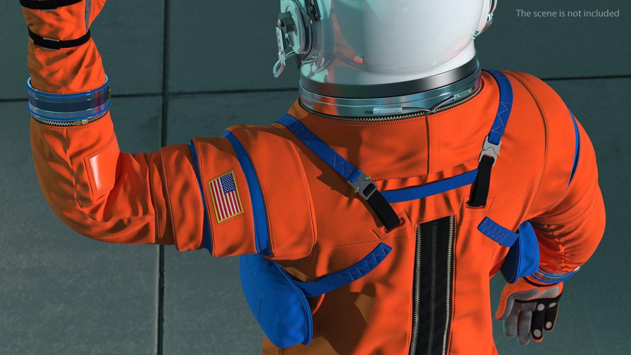 OCSS Spacesuit Astronaut Greetings Pose 3D model