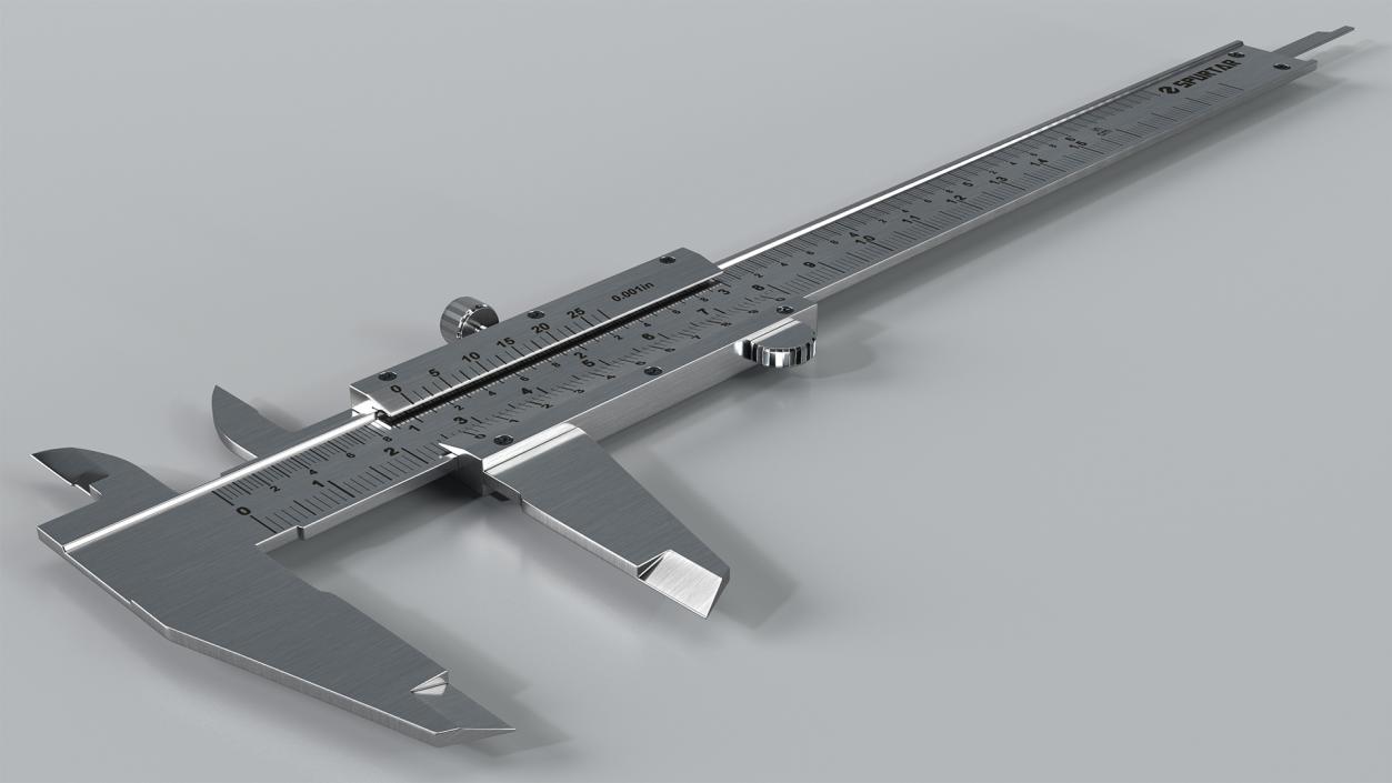 Spurtar Steel Vernier Caliper 3D model