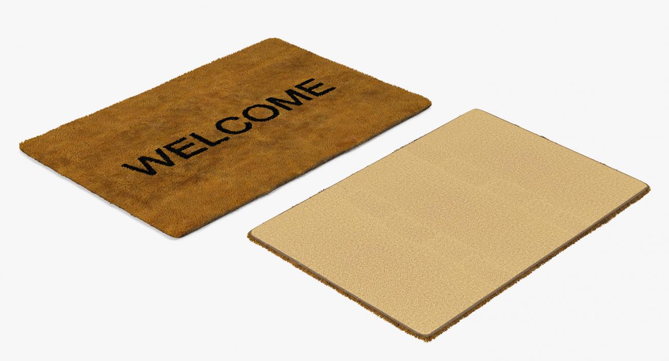 Welcome Doormat Fur 3D model