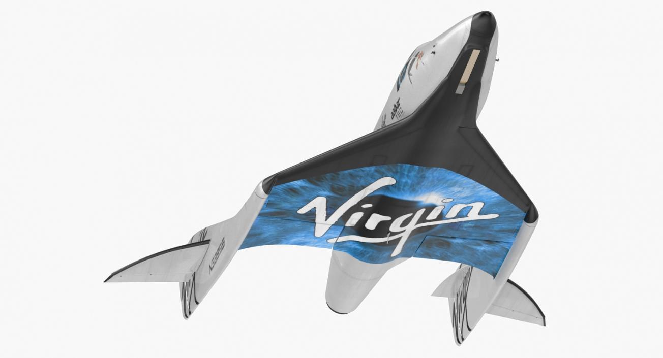 Suborbital Spaceplane SpaceShipTwo 3D model
