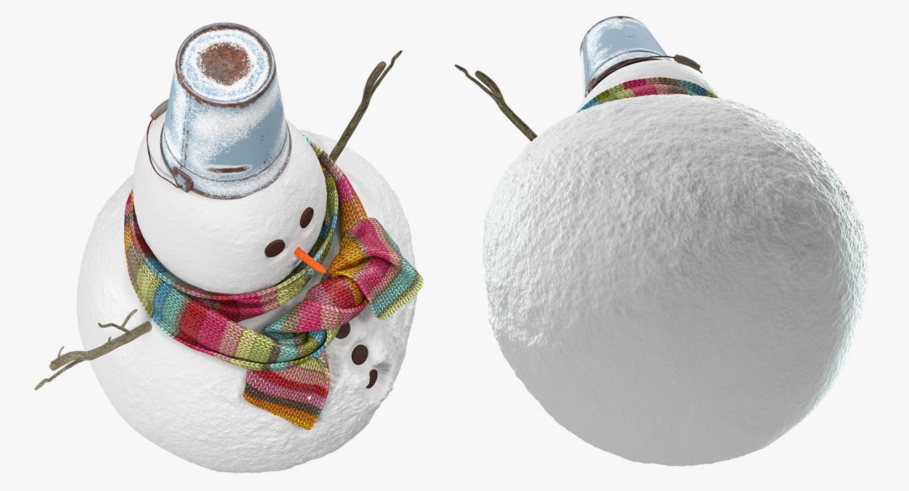 Little Christmas Snowman 3D model