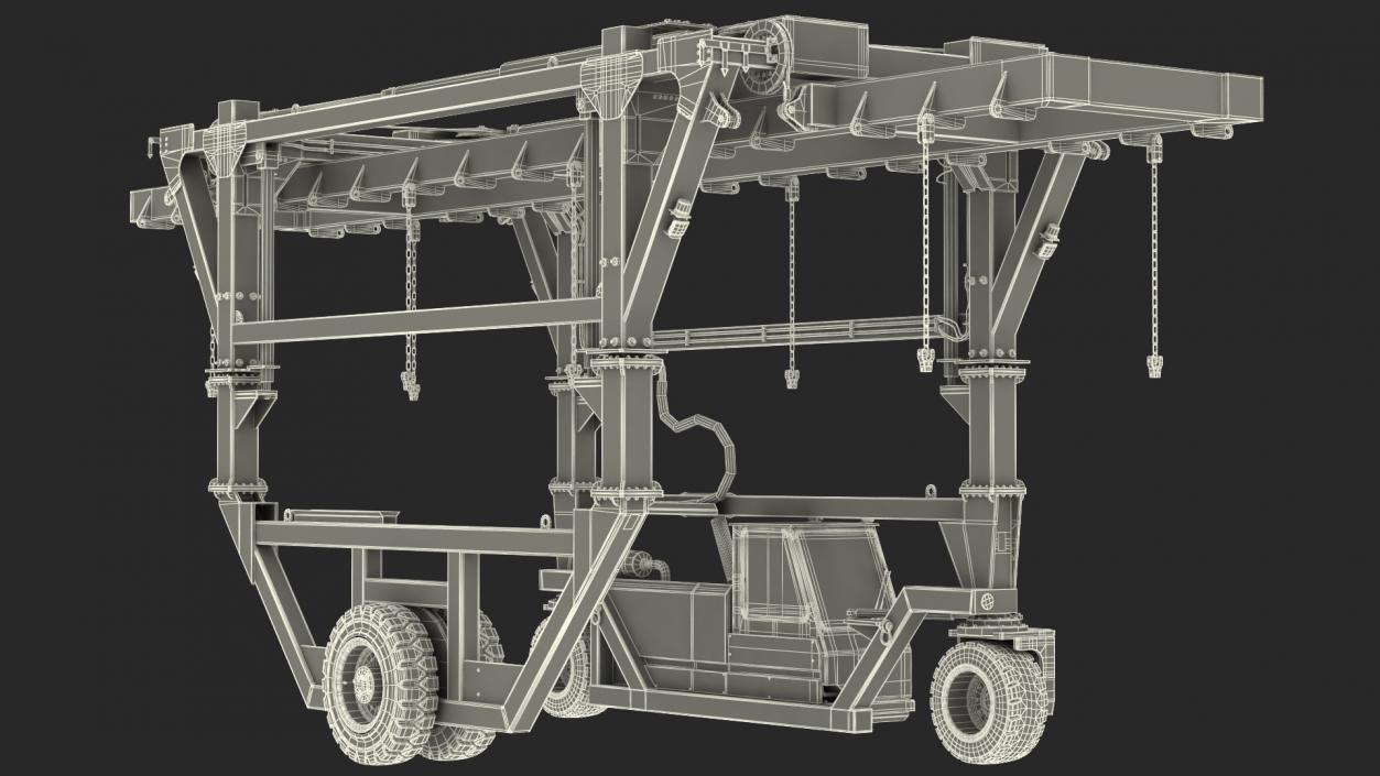 3D model Straddle Carrier New