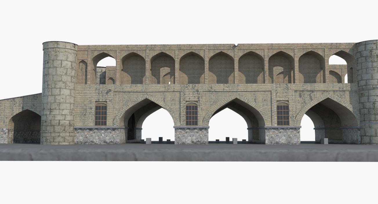 Si-o-seh Pol Bridge of 33 Arches 3D