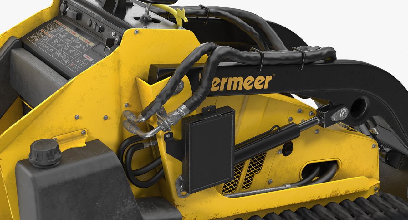 3D model Vermeer S450TX Mini Skid Steer Loader Dirty Rigged