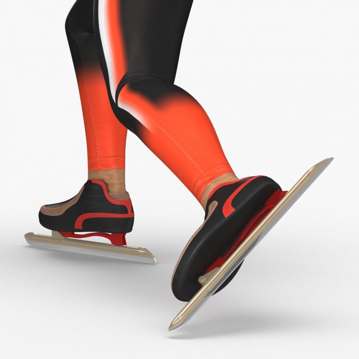 Speed Skater Generic 2 Pose 3 3D model