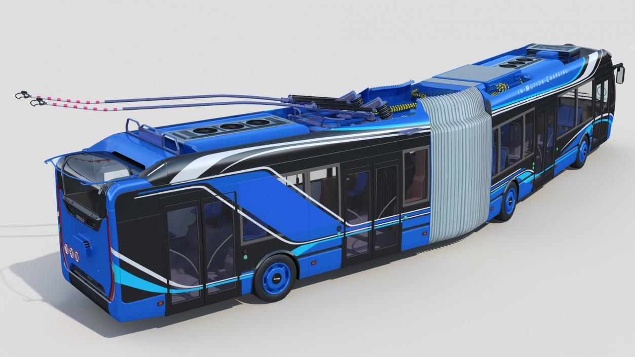 Iveco Crealis IMC Electric Trolleybus Rigged 3D model