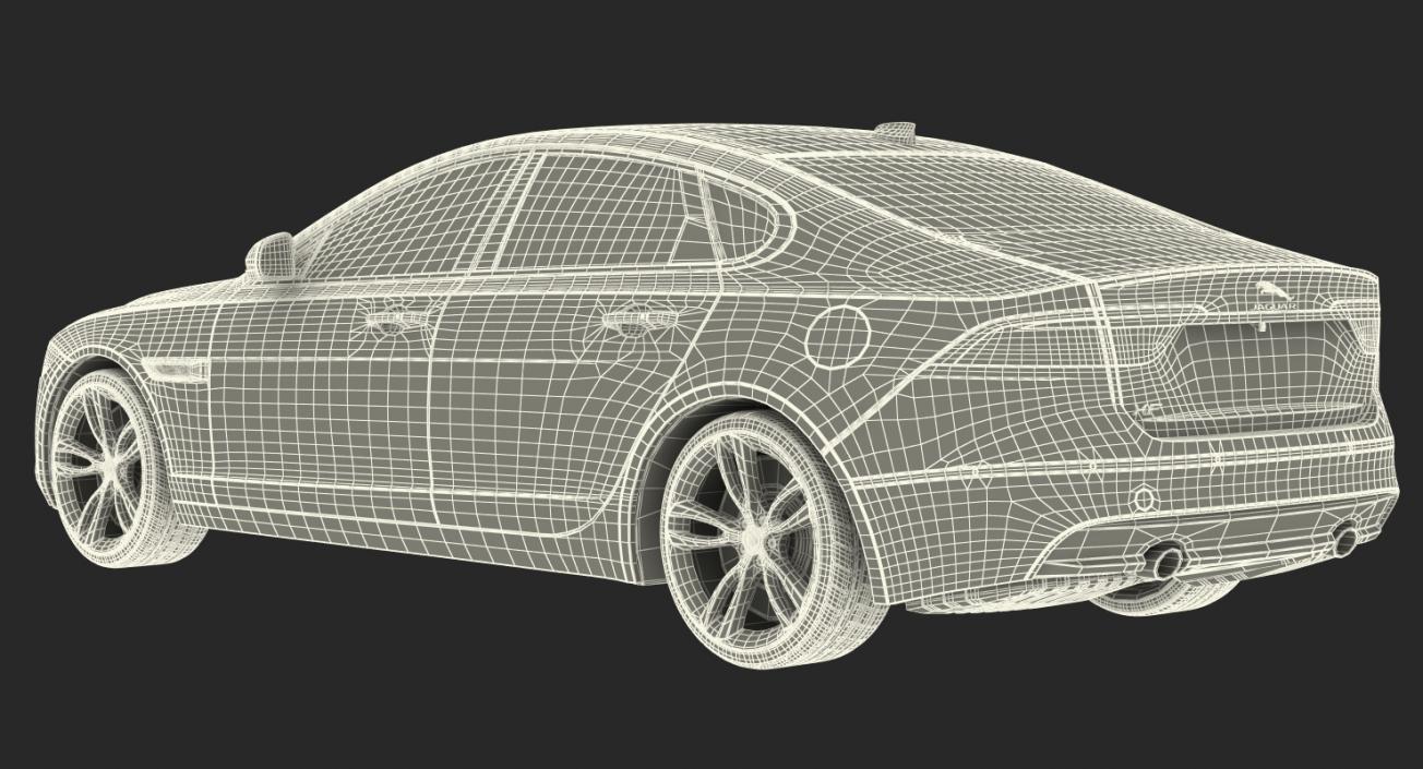 3D model Jaguar XF Simple Interior