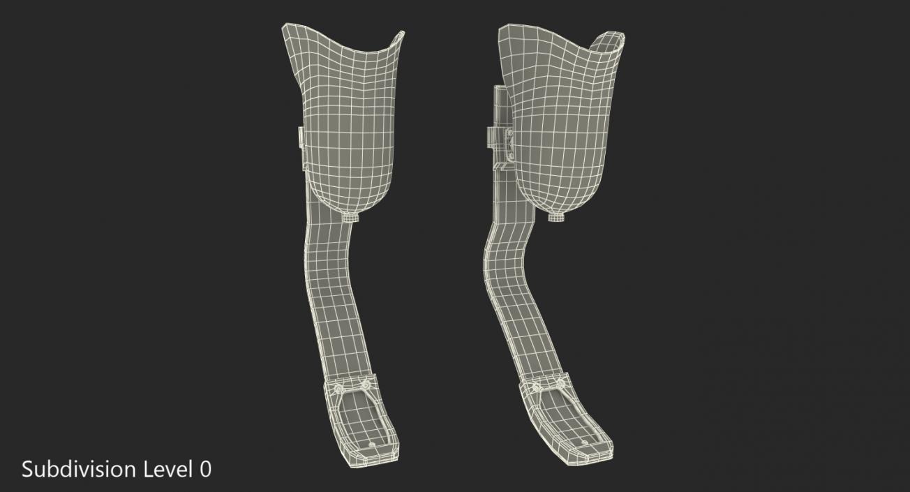 Below Knee Leg Sport Prosthetics 3D