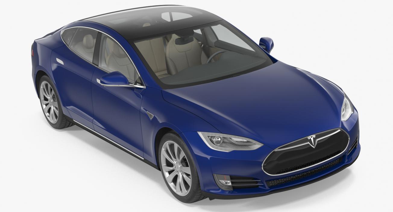 Tesla Model S 75D 2015 3D