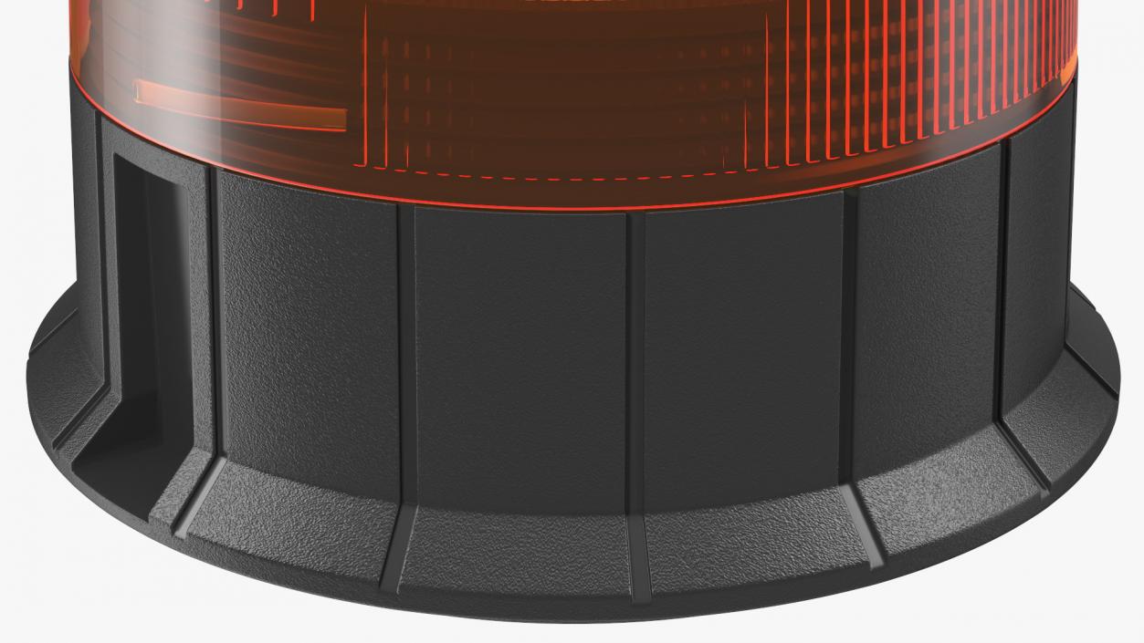 Magnetic Orange Flashing Beacon Light 3D
