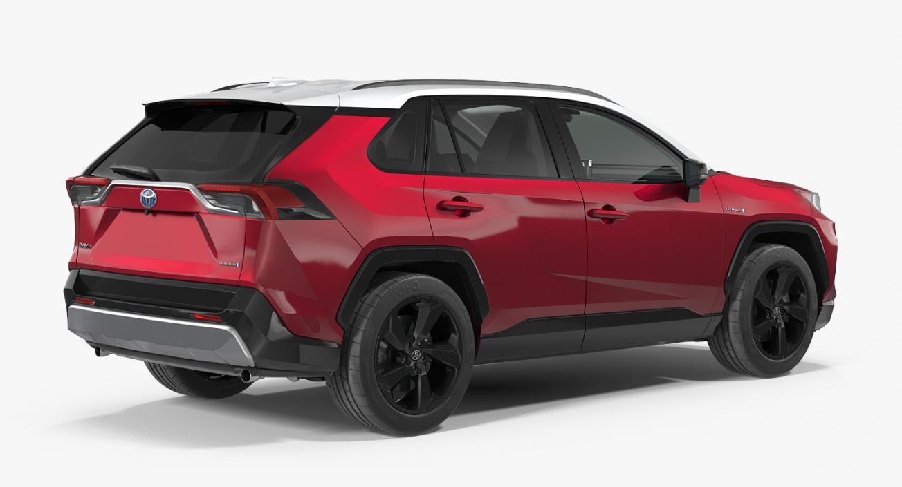 3D Toyota RAV4 Hybrid 2019 model
