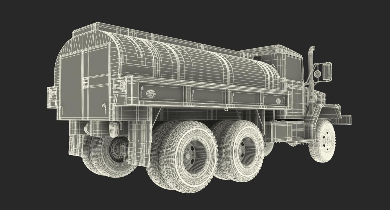 US Army Fuel Tank Truck m49 3D