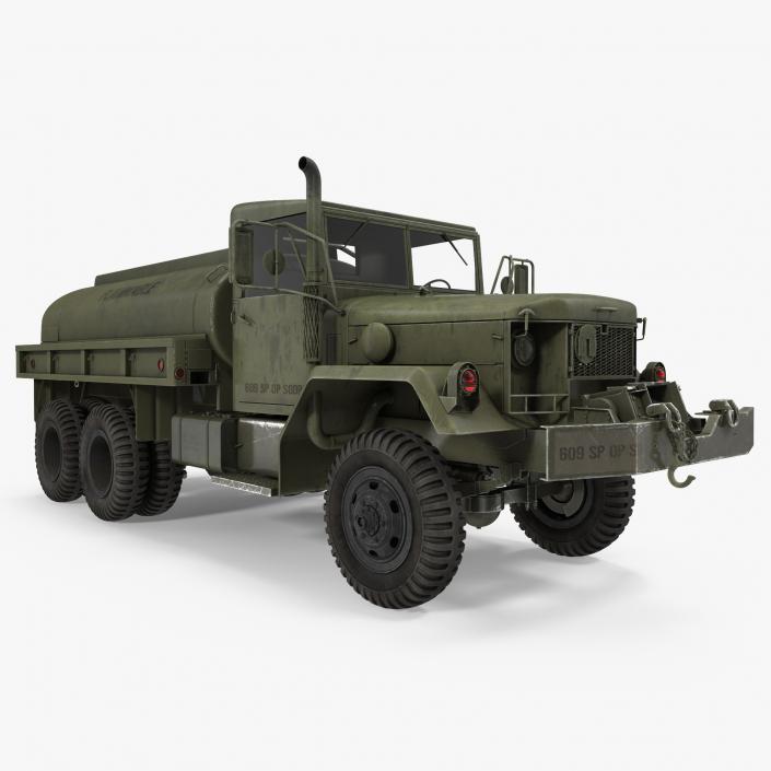 US Army Fuel Tank Truck m49 3D