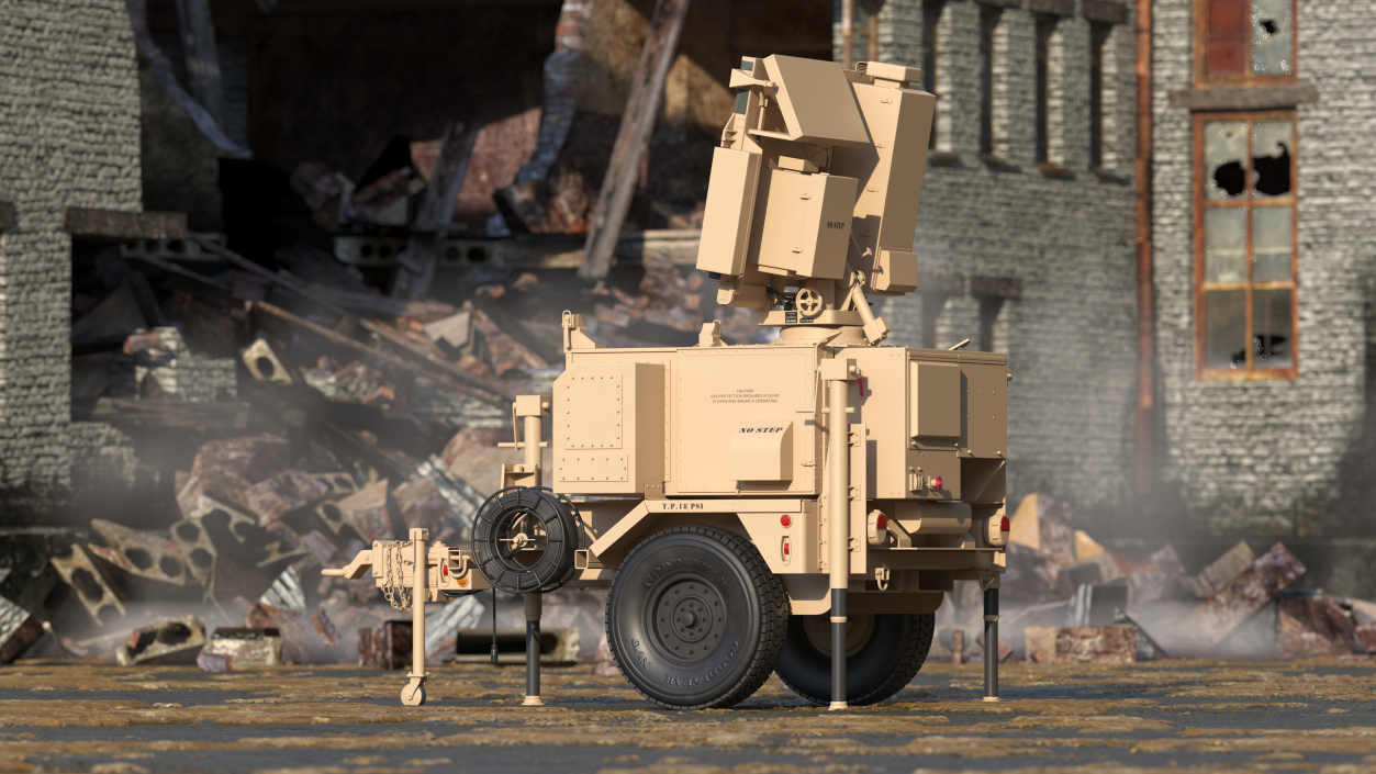 MPQ-64 Sentinel Radar Sand Color 3D