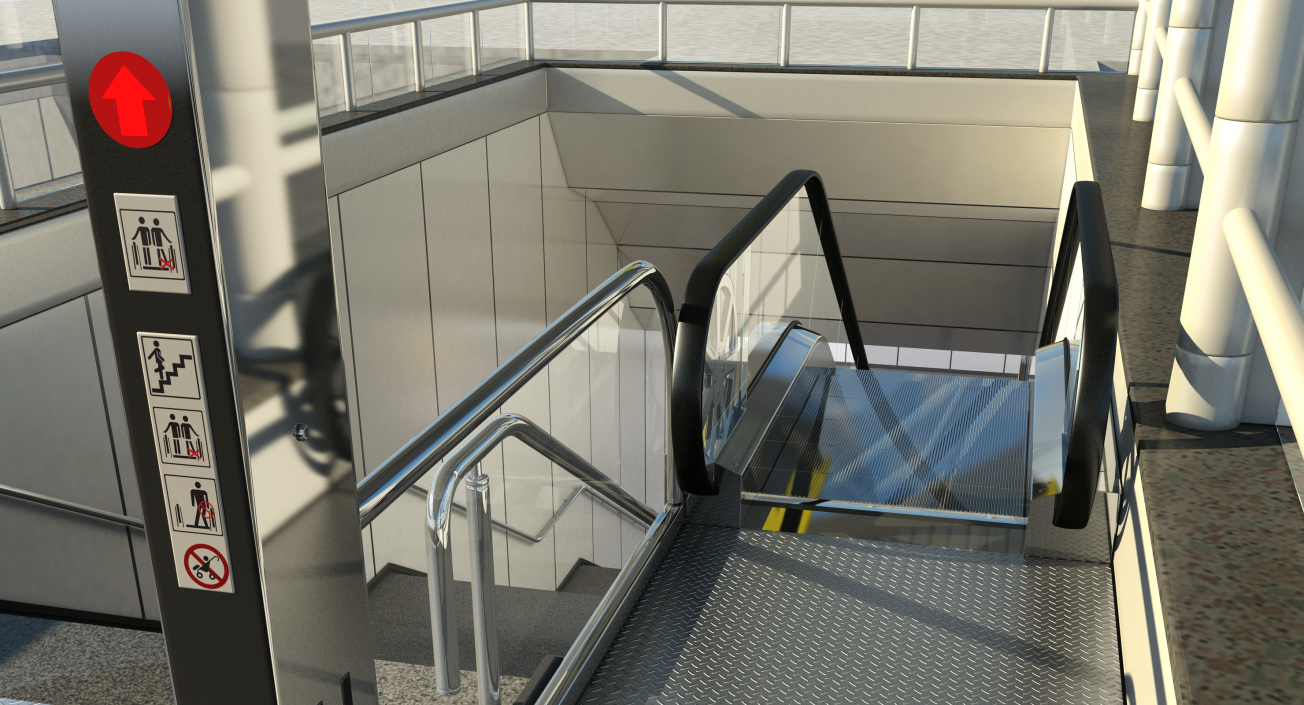 3D model Metro Station Subway