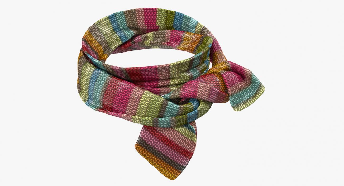 3D Colored Scarf model