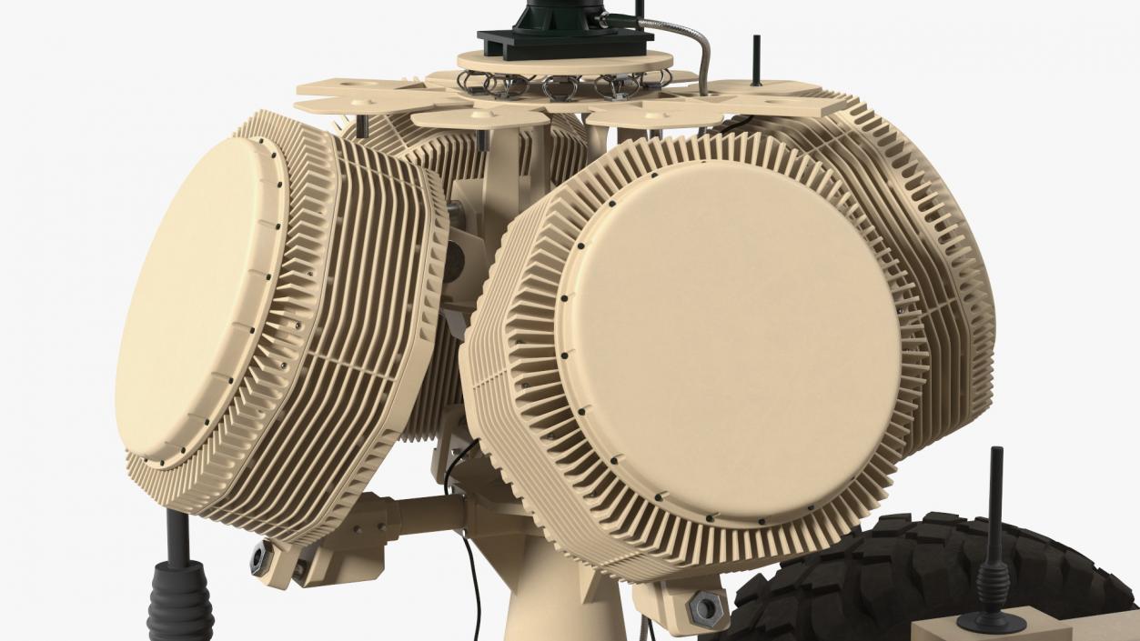 Oshkosh M-ATV with X-MADIS Anti Drone System 3D model