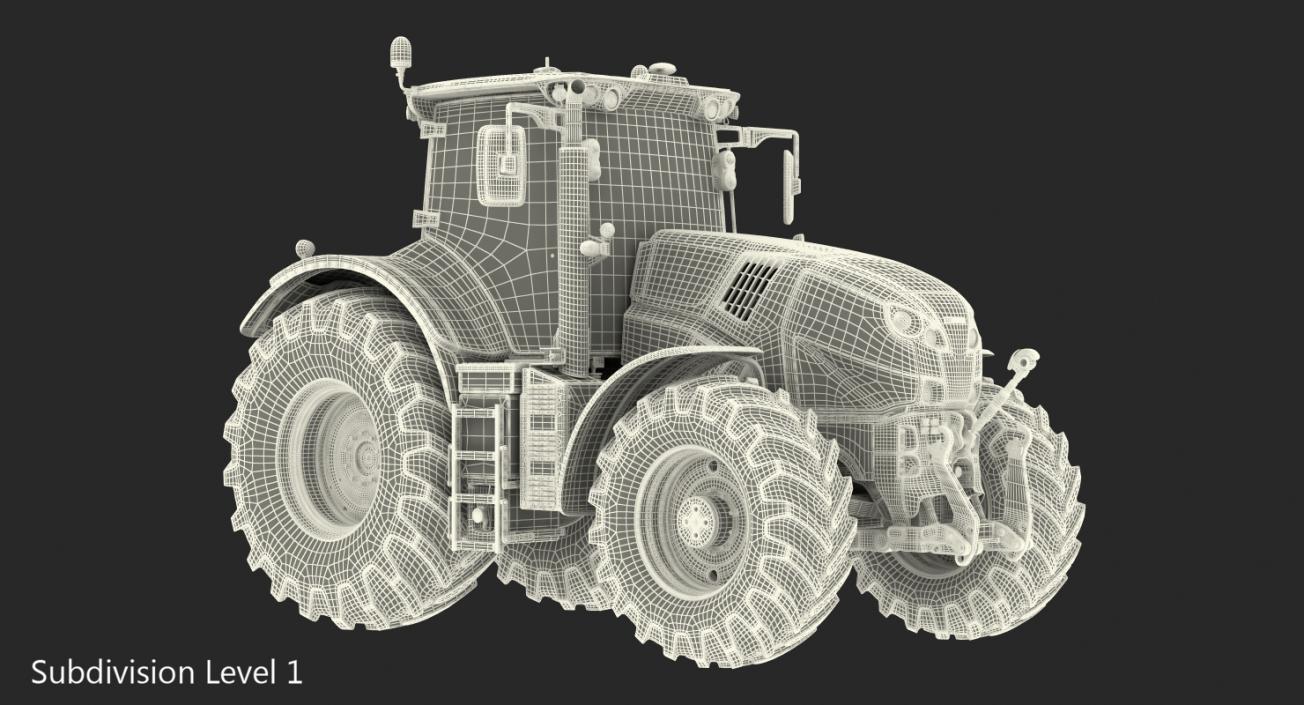 Claas Axion 800 Tractor Dirty 3D model