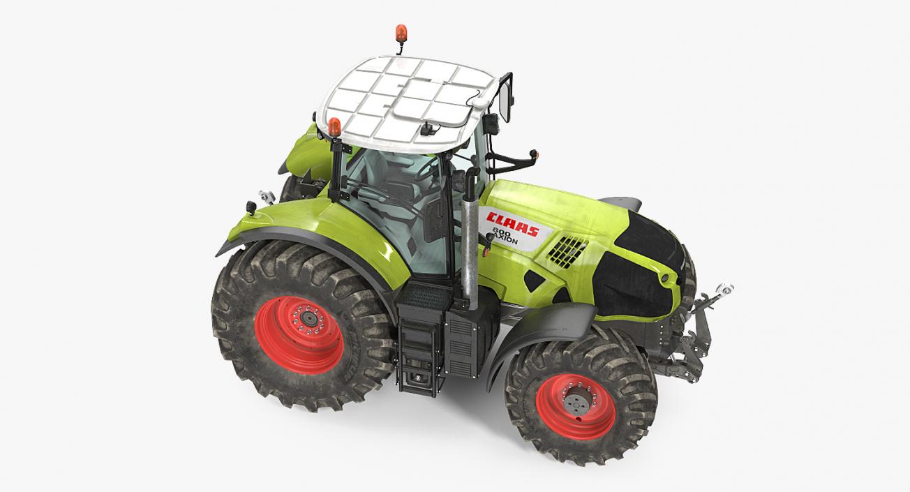 Claas Axion 800 Tractor Dirty 3D model