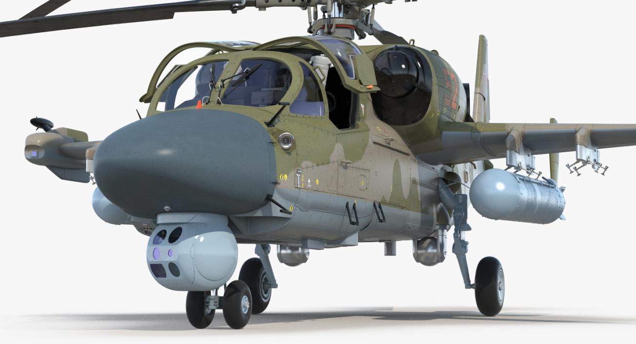 3D Kamov KA52 Black Shark Attack Helicopter Hokum A model