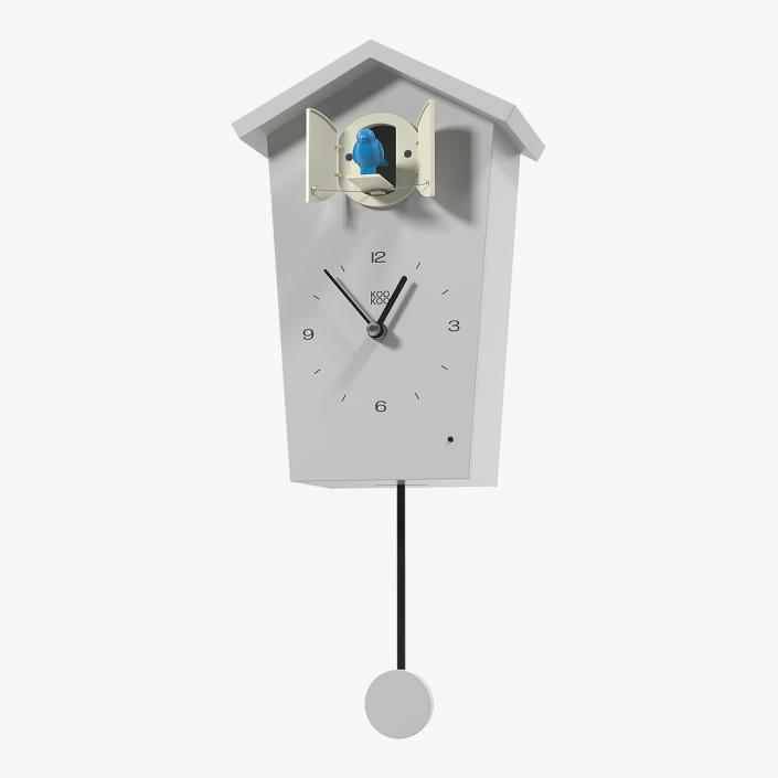 3D Cuckoo Clock White model