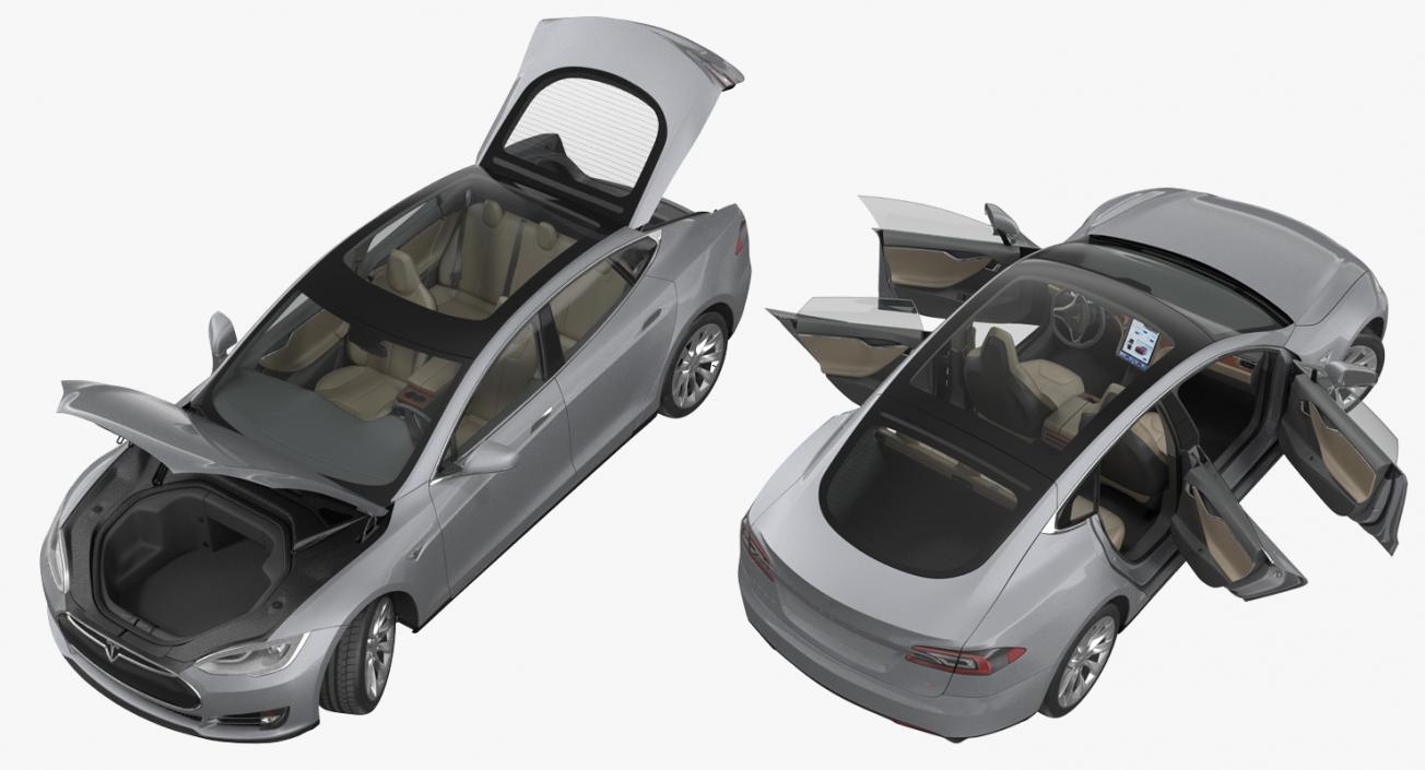 Tesla Model S 60D 2015 3D