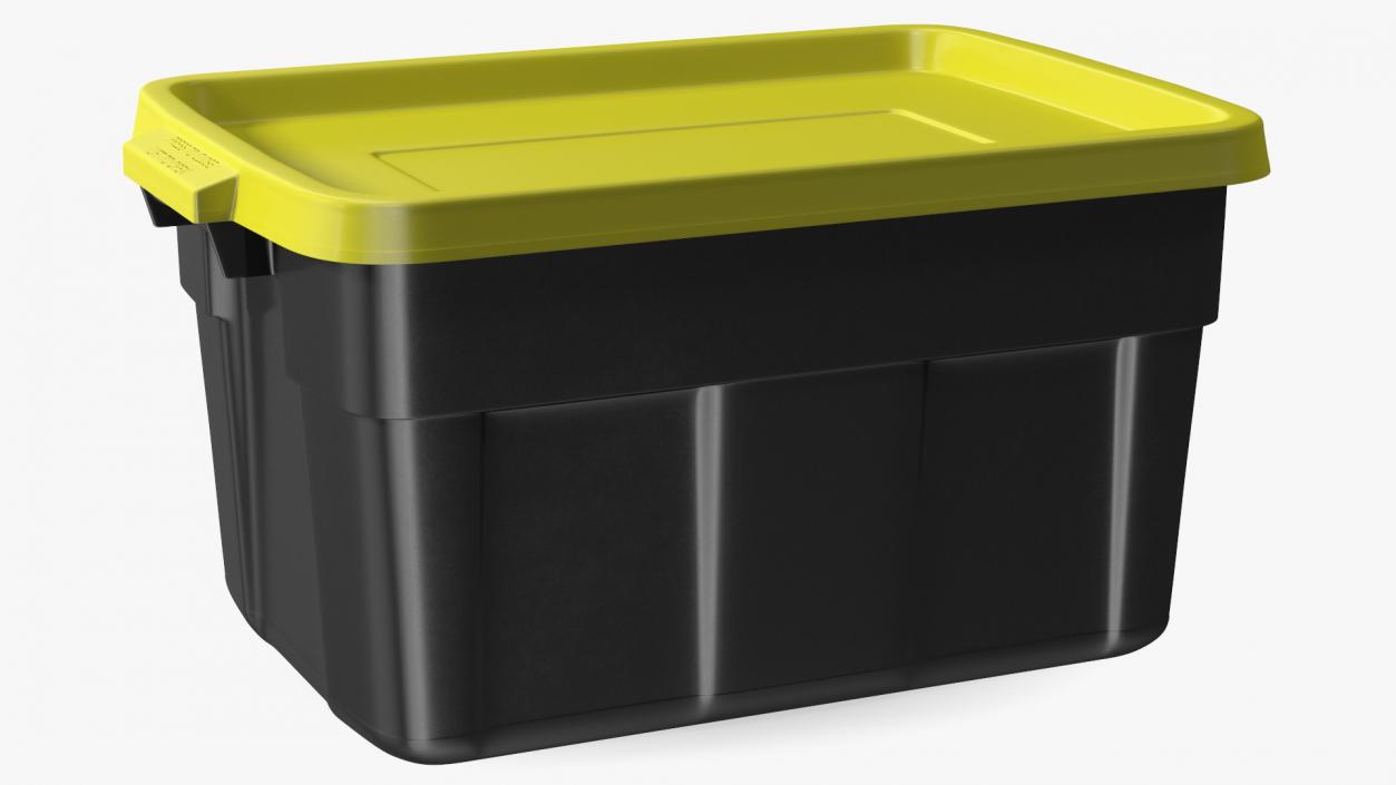 3D Stackable Storage Tote with Lid 14 Gallon