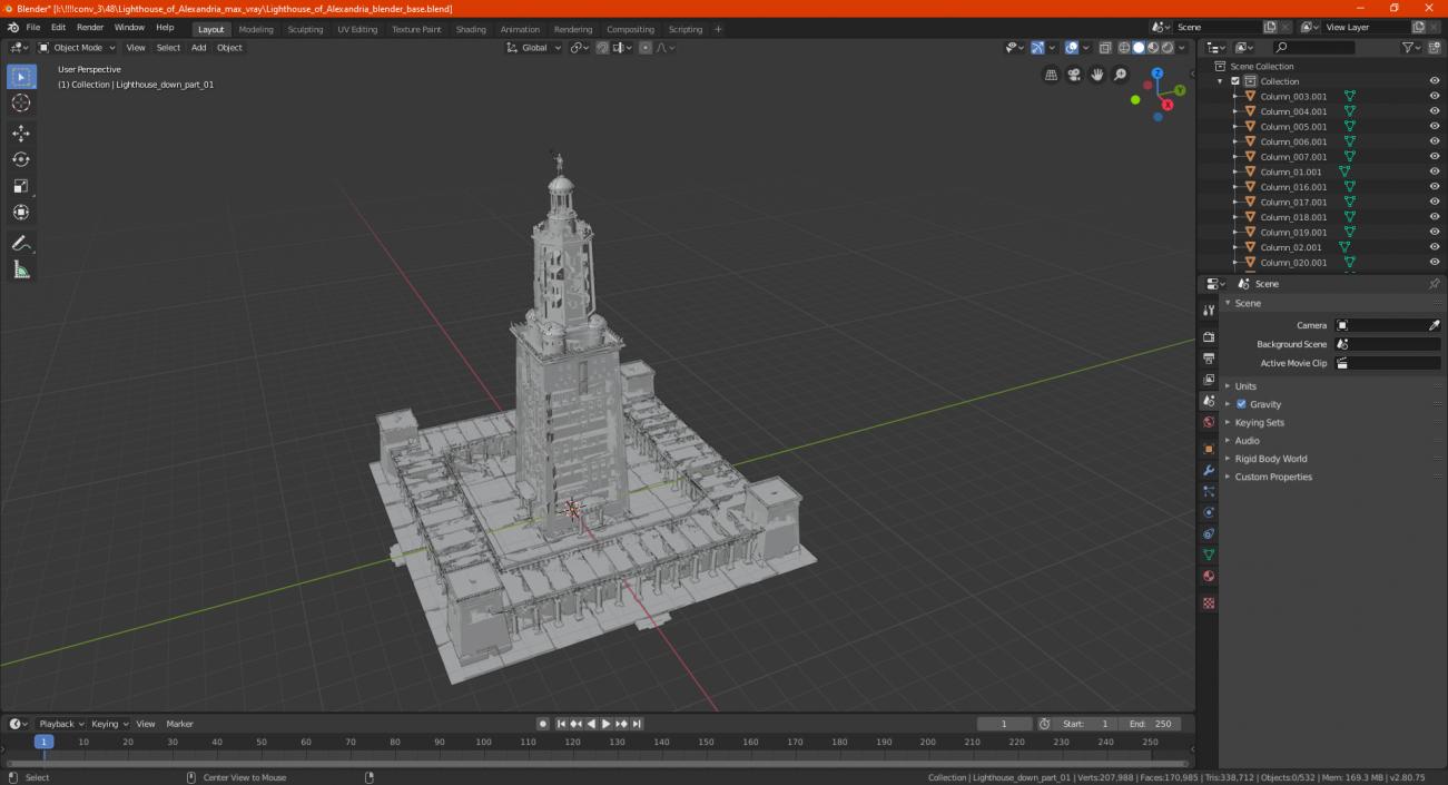 Lighthouse of Alexandria 3D model