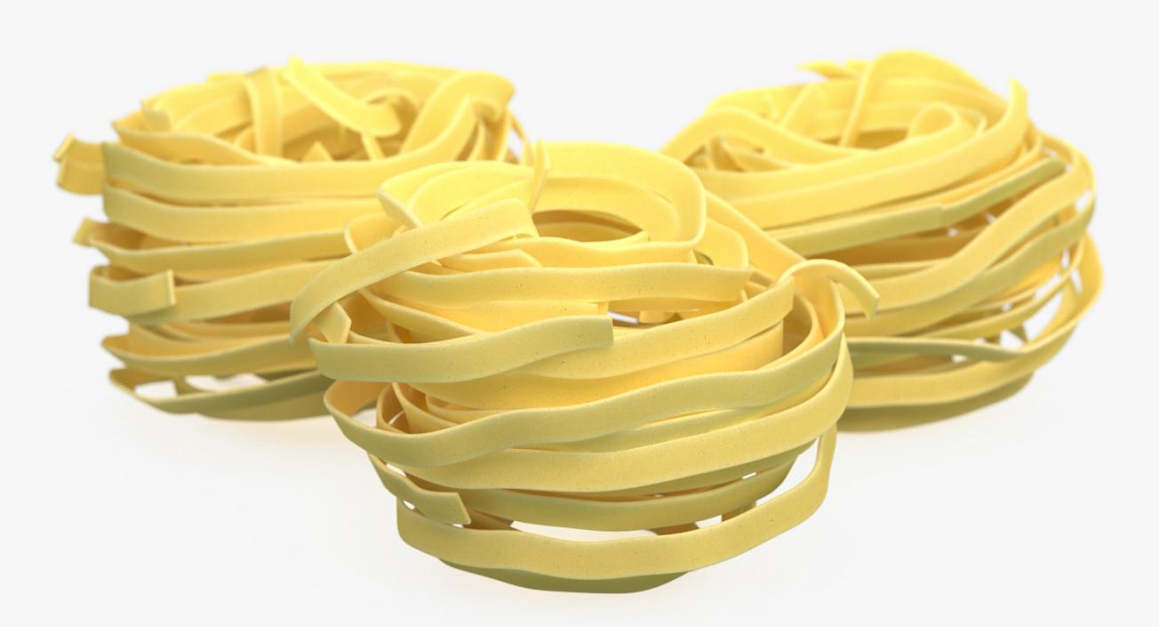 Raw Pasta Nest 3D model