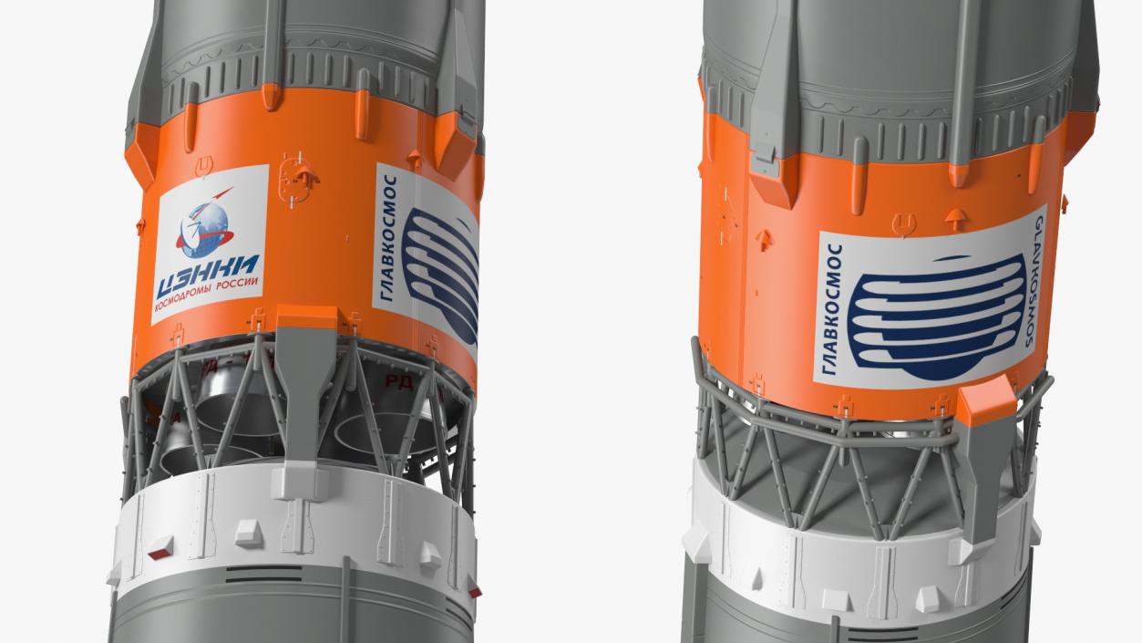 3D model Soyuz 2 Orbital Launch Vehicle