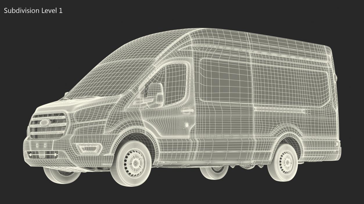 3D Ford Transit Cargo 2020 model