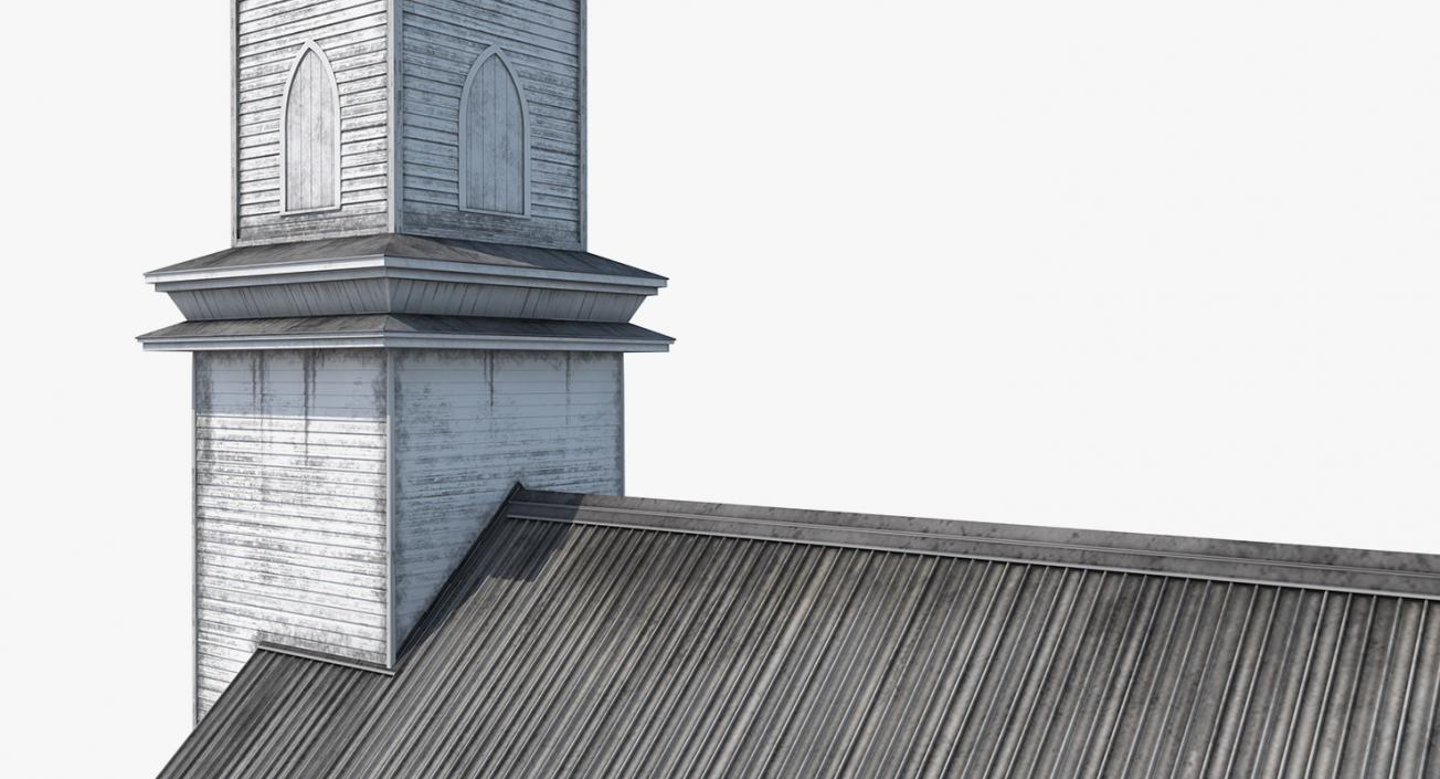 Old Wooden Church 3D