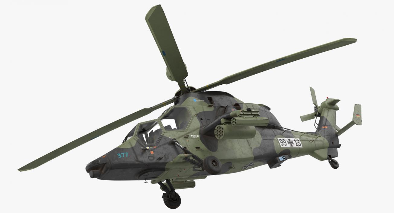 3D Eurocopter Tiger EC665 German Rigged