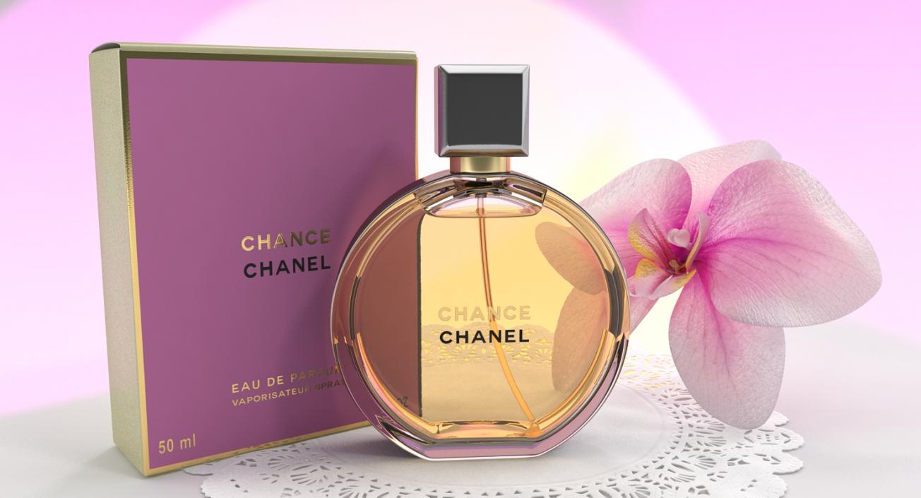 3D Parfum Chanel Chance Eau Parfum Vaporisateur with Box model