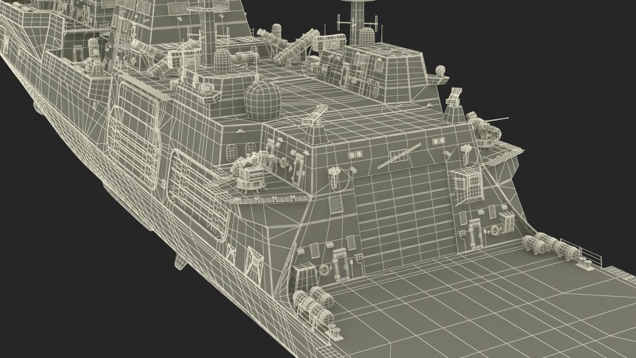3D Type 26 Global Combat Ship Rigged model