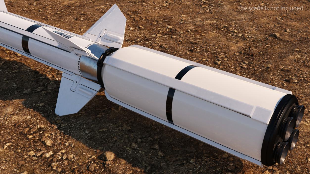3D Standard Missile 6 model
