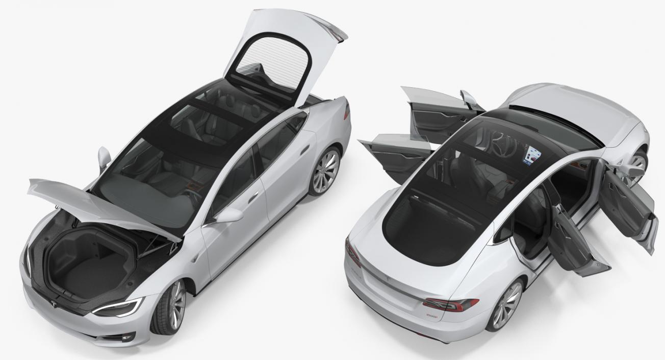 Tesla Model S P100D 2017 3D model