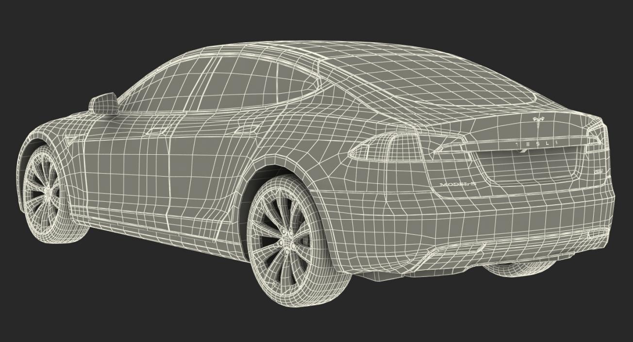 Tesla Model S P100D 2017 3D model