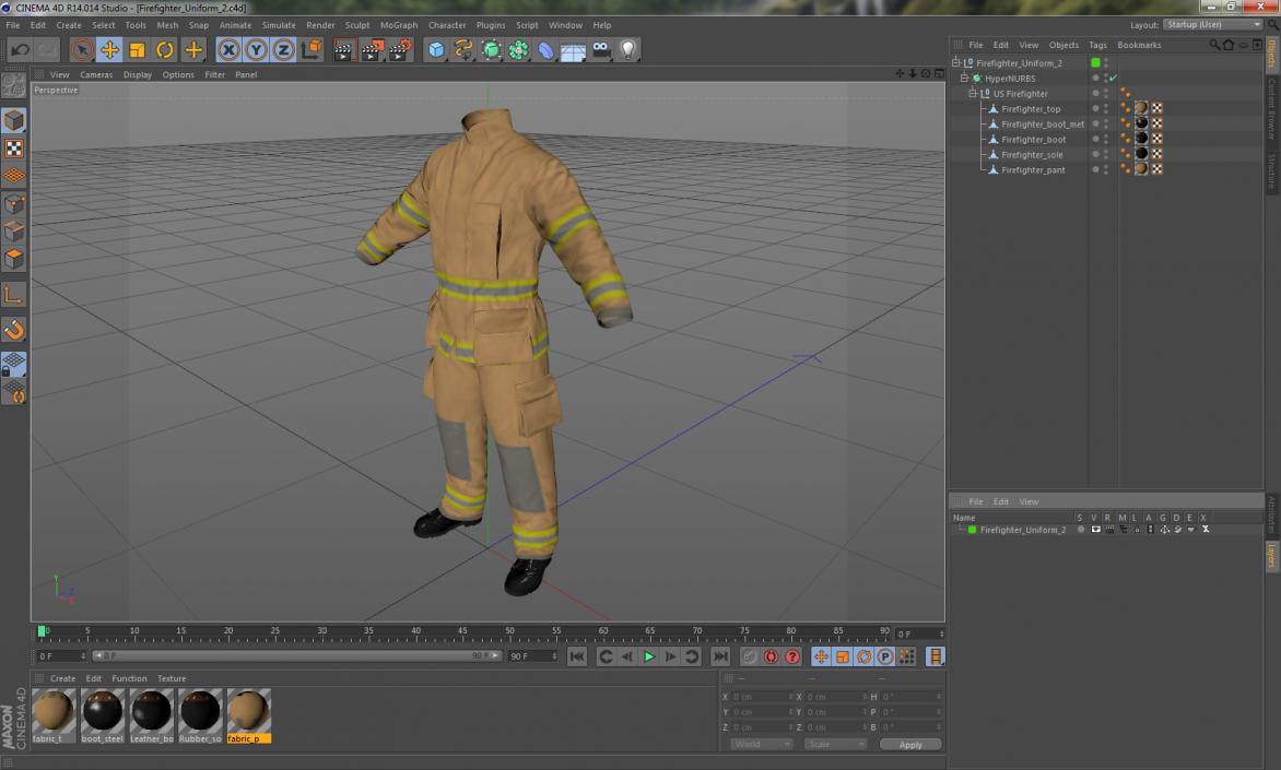 3D Firefighter Uniform 2