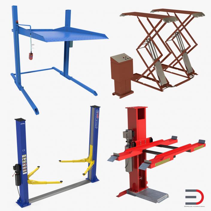 Car Lifts Collection 2 3D