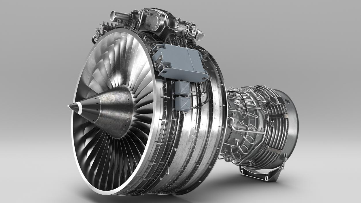 3D Aircraft Turbofan Engine CFM International CFM56 model