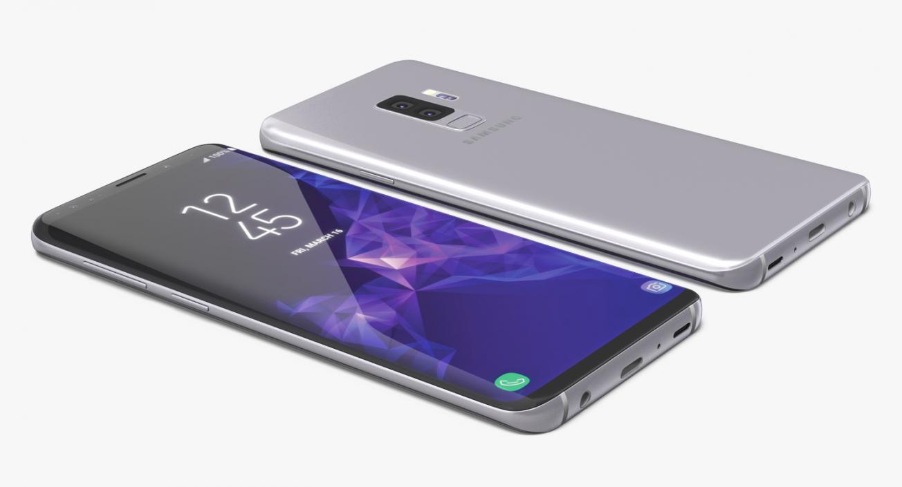 3D Samsung Galaxy S9 Plus Titanium Gray