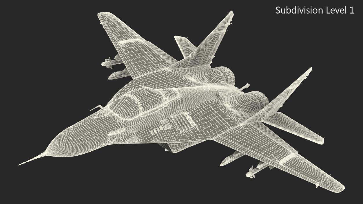 3D model MiG 29 Multirole Fighter Aircraft Flight