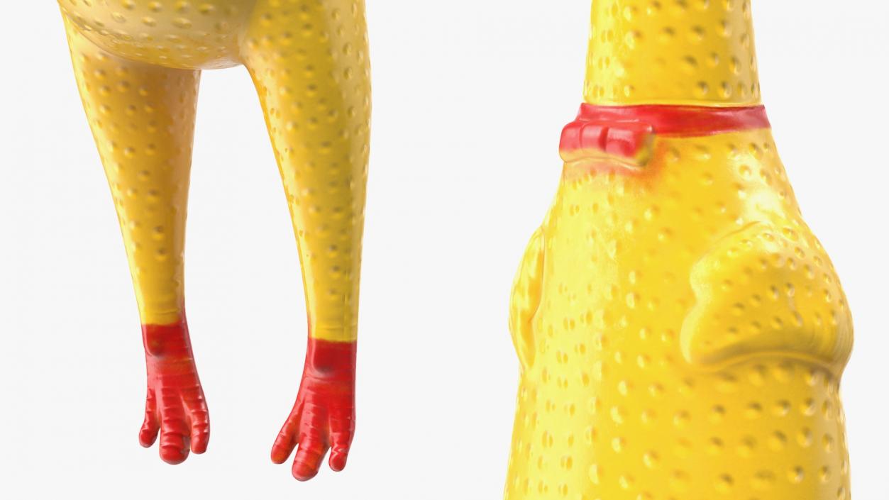 3D Screaming Rubber Chicken Toy model