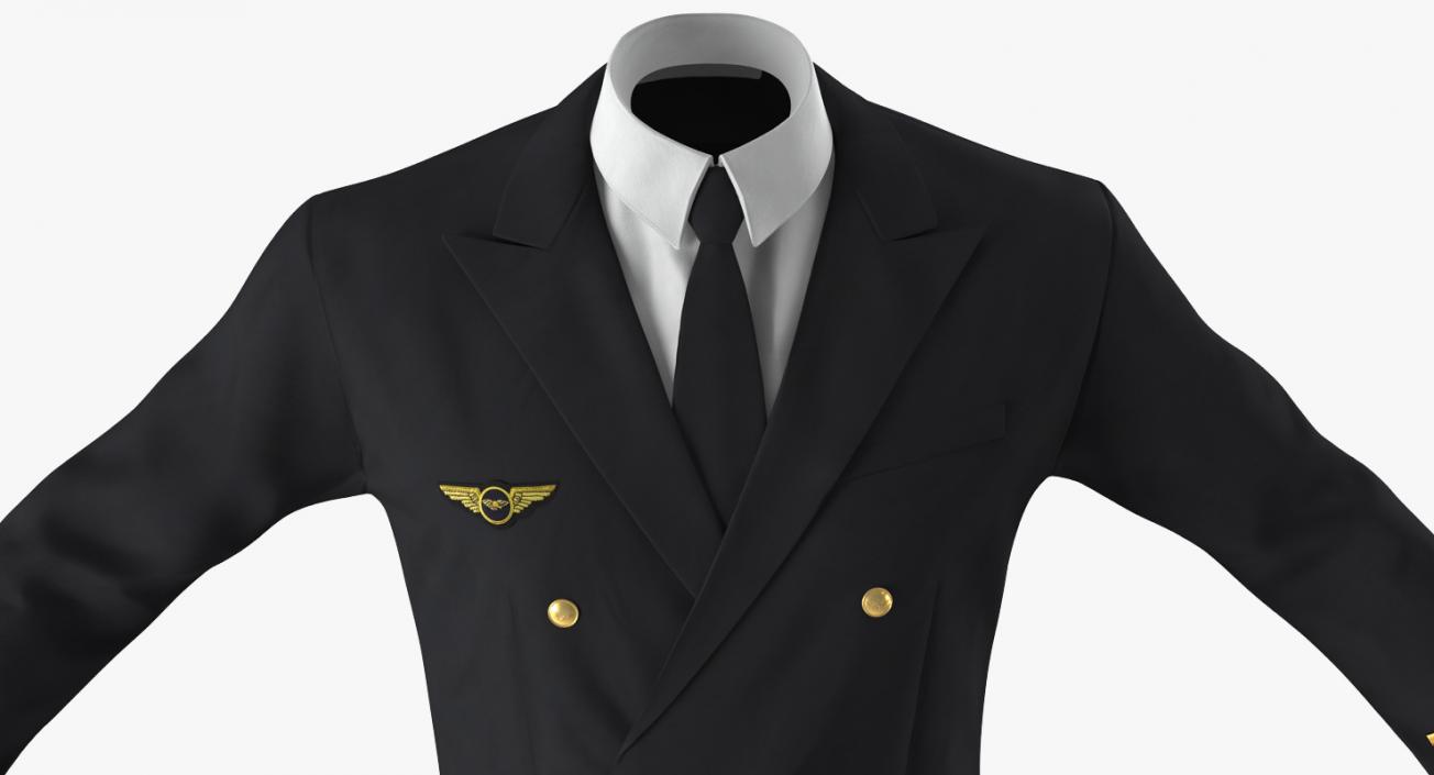 3D model Airline Pilot Jacket